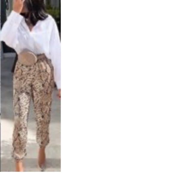 Nasty Gal Pants - NWT nastygal loveown python joggers sz 6